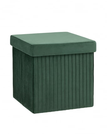 Пуф складной с ящиком Сторе Скуаре Зеленый / Store Square_0