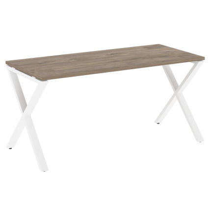 Стол рабочий ЛОФТ ВР.Л-СРКС-4.7 Металл белый Тиквуд темный / LOFT VR.L-SRX-4.7_0
