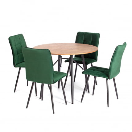 Стул обеденный Бари (2 шт. в упаковке) ЛТ, велюр, Дееп Форест (изумруд), 41х55х89 см / Bari LT, Deep Forest_14