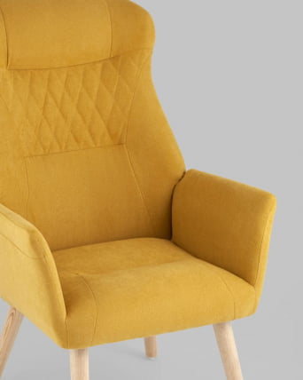 Кресло Парлор Желтый_5