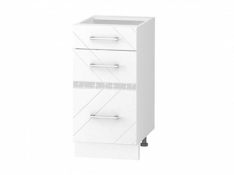 Напольный шкаф (3 ящика с системой плавного закрывания) Бьянка 102.90_0