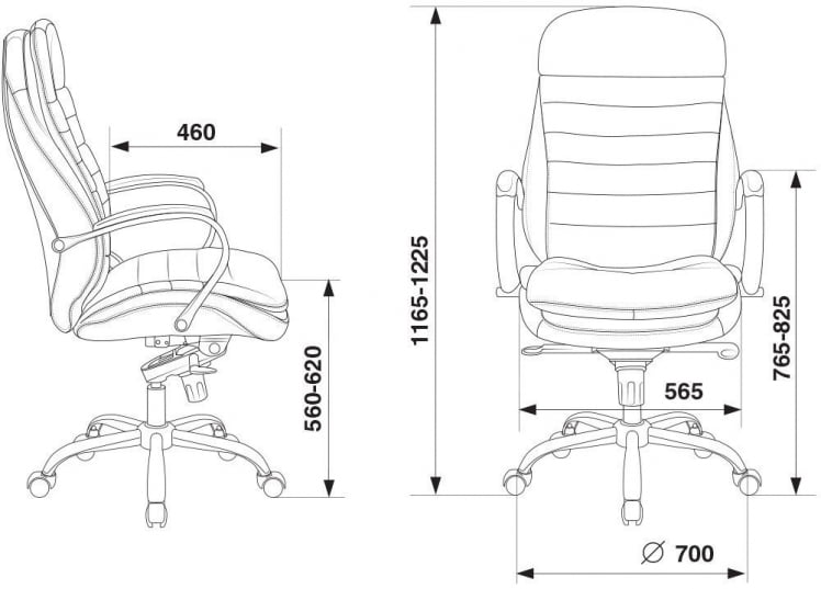 Кресло руководителя Бюрократ Т-9950/БРОВН / T-9950/BROWN_4