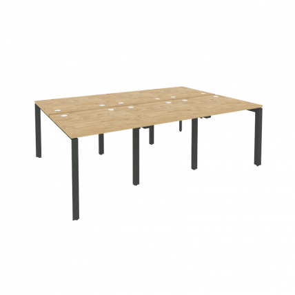 Рабочая станция на П-образном м/к ОНИКС О.МП-Д.РС-6.0.8 Тиквуд Светлый/Антрацит / ONIX O.MP-D.RS-6.0.8_0