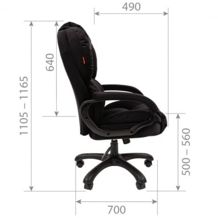 Кресло руководителя CХАИРМАН ДОМ (Хоме) 434 Черный / CHAIRMAN (Home)_5