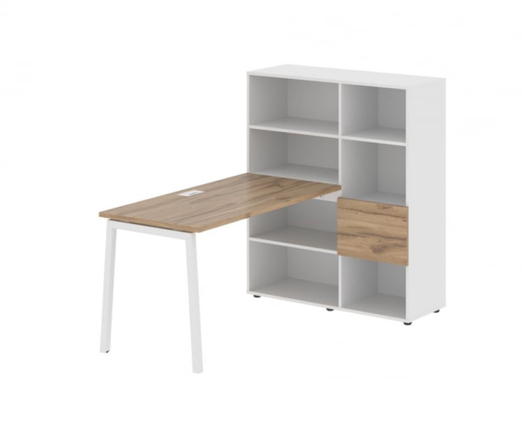Рабочая станция ЕДИС ЕЛРСТ 1113 Дуб Денвер светлый Белый Белый / EDIS ELRST_0