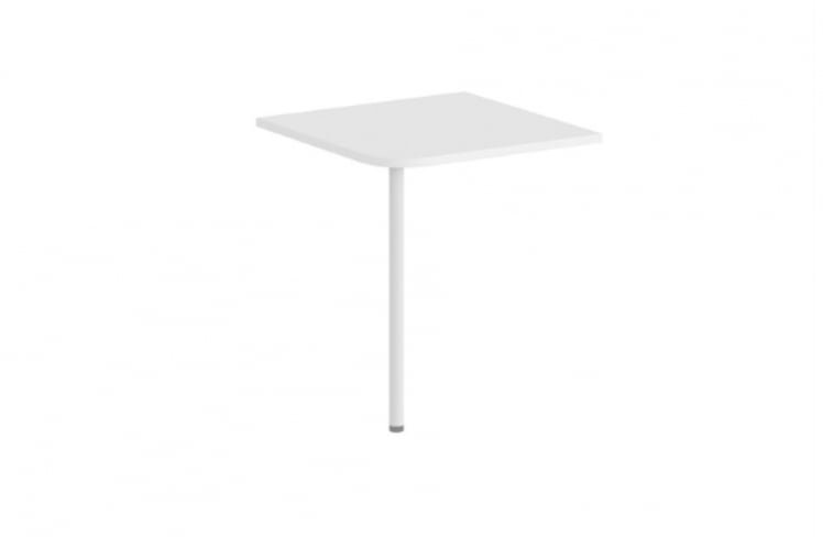 Приставка угловая для стола на одной опоре Сигма СГ.462.ВХ Белая / Sigma SG.462.WH_0