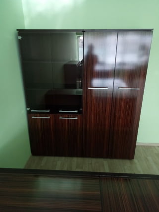 Шкаф с глухими дверьми МХC 85.1 Макассар/Венге Магия / MHC_2