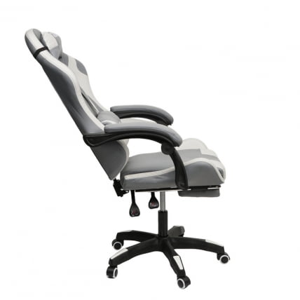 Кресло 907 КИНГКУЕЕН, замша, цвет серый с массажем, арт 907-Дэрк-Грей / KINGQUEEN, 907-Dark-Grey_3