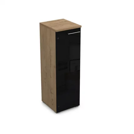 Пенал средний со стеклом левый ГЛОСС ЛИНЕ9НП.017.7Л Теаквоод / GLOSS LINE9НП.017.7Л Teakwood_0