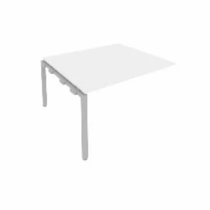 Проходной наборный элемент переговорного стола Метал Сйстем Б.ППРГ-3 Белый/Серый / Metal System_0