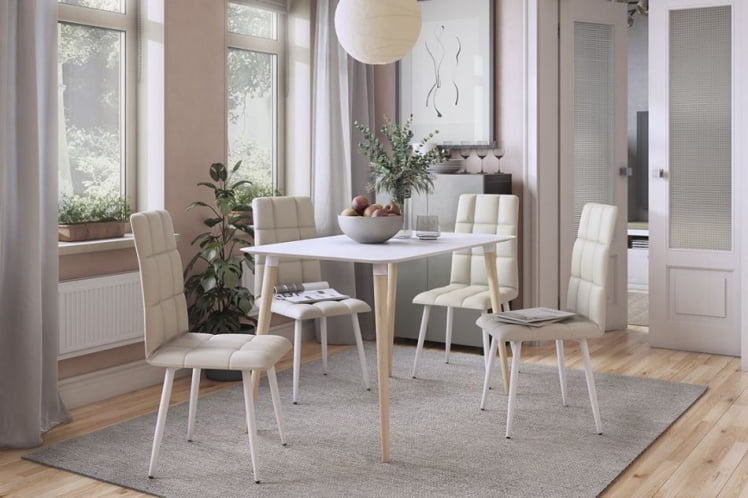 Стол обеденный Сканди 1 Серый-венге_2