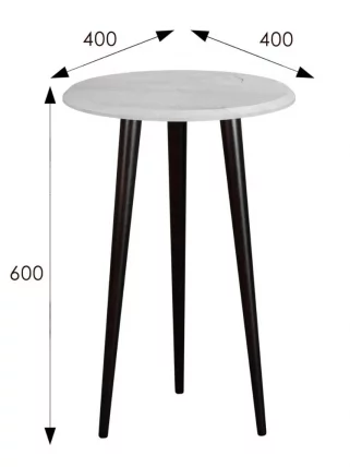 Стол журнальный БеаутйСтйле 2 Дуб дымчатый/венге / BeautyStyle_3