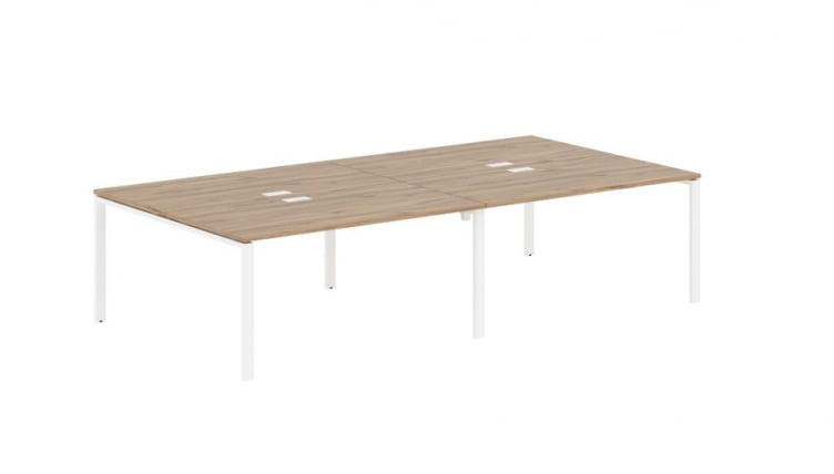 Бенч-система 4-местная ЕДИС ЕУВСТ 3116 Дуб Денвер светлый Белый / EDIS EUWST_0