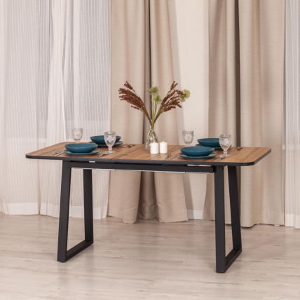 Стол МАЛТИДО Дуб Вотан/черный / MALTIDO_11