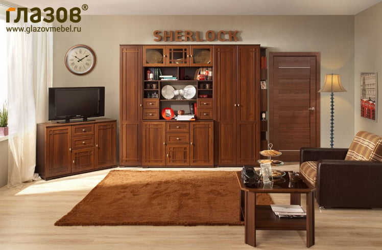 Гостиная композиция 5 Шерлоcк Дуб Сонома / Sherlock_0