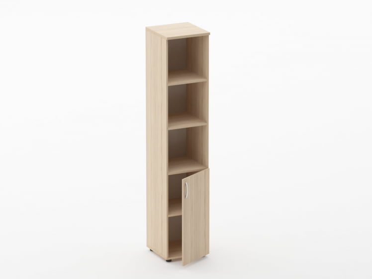 Шкаф высокий полуоткрытый Глассй 6.19.12Пр Бук светлый / Glassy_1