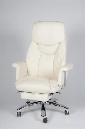 Кресло офисное Парламент Х-2021-70-5 иворй леатхер Слоновая кость / H-2021-70-5 ivory leather_0