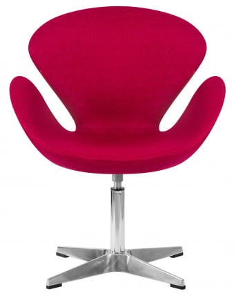 Кресло дизайнерское ДОБРИН СВАН Бордо ткань АФ5 / DOBRIN SWAN AF5_5