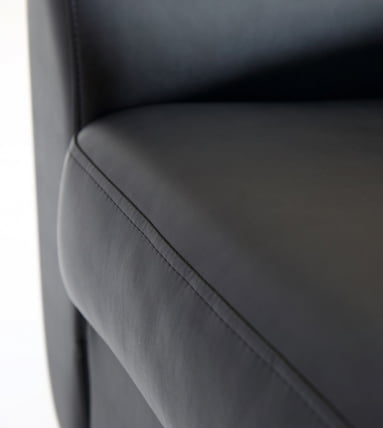 Диван двухместный Наполи Премиум Д2 Санторини 401 (черный) Категория 1_4