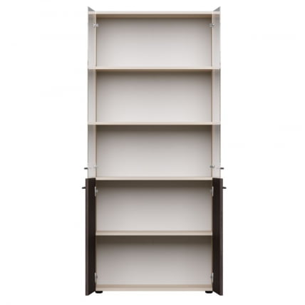 Шкаф комбинированный со стеклом Еверпроф ЕВО 254Н004 Дуб Пасадена Кашемир / Everprof EVO_1