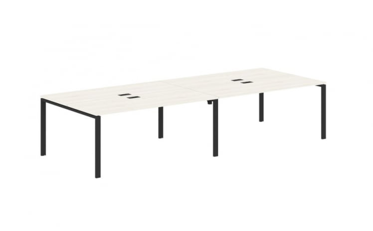 Бенч-система 4-местная ЕДИС ЕУВСТ 3513 Ясень Траун Черный / EDIS EUWST_0