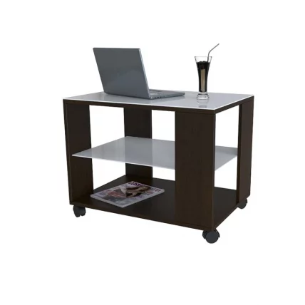 Стол журнальный БеаутйСтйле 5 Венге/стекло белое / BeautyStyle_0