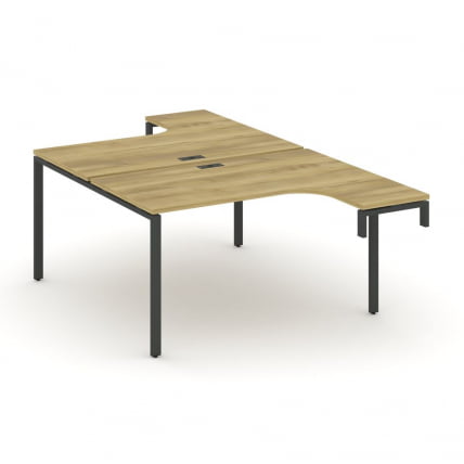 Рабочая станция-надставка на опорные тумбы CОНCЕПТ CН.ДСАН-001 Дуб Винченцо Черный / CONCEPT CN.DSAN-001_0