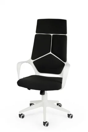 Кресло офисное ИК CКС0898Х Вхите блаcк / IQ CX0898H White black_0