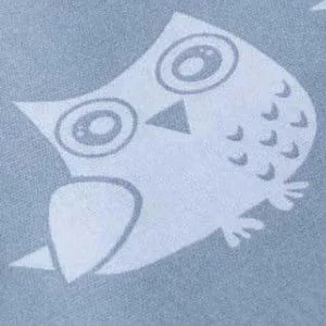 Балдахин для кроватки белые совы на сером_2