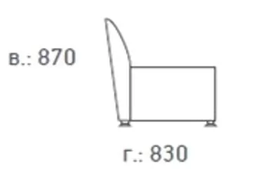Кресло Европа ИК П2 еуролине 9100 (Черный) / P2 euroline_1