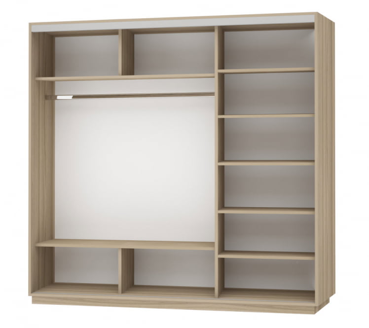 Шкаф-купе трехдверный Экспресс Трио Элемент 2400х2400х Дуб сонома / 2400х2400h_1