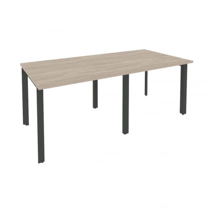 Стол переговорный (2 столешницы) ОНИКС О.МП-ПРГ-2.1 Дуб Аттик/Антрацит / ONIX O.MP-PRG-2.1_0