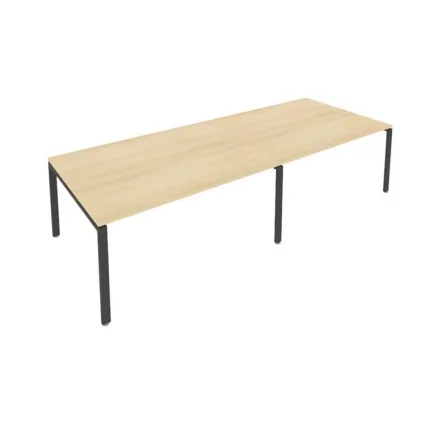 Переговорный стол (2 столешницы) Метал Сйстем Б.ПРГ-2.4 Акация/Антрацит / Metal System_0