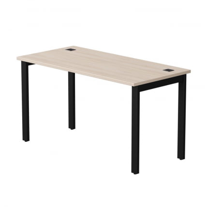 Стол прямой на металлокаркасе, опоры 90 гр Еверпроф ЕВО 254С007 Дуб Соната Черный / Everprof EVO 254S007_0