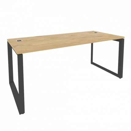 Стол рабочий руководителя на О-образном м/к ОНИКС О.МО-СРР-5.8 Тиквуд Светлый/Антрацит / ONIX O.MO-SRR-5.8_0