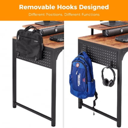 Компьютерный стол ЕУРЕКА ЗКС-СС120Б-РББ Бровн / EUREKA ZX-SS120B-RBB Brown_4