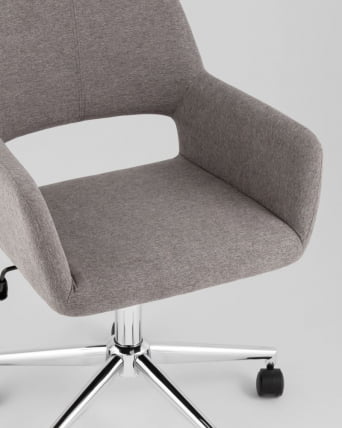 Стул офисный РОСС рогожка темно-серый / ROSS_6