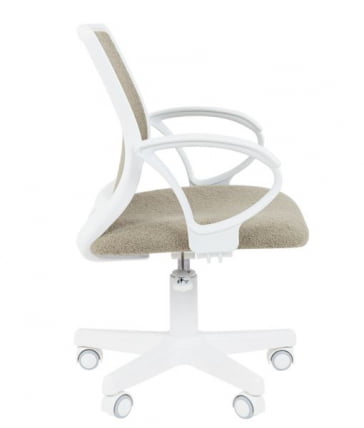 Детское кресло CХАИРМАН ТИН (КИДС) 112 белый пластик БАРНИ (БАРНИ) Оливка / CHAIRMAN (KIDS) (BARNI)_1