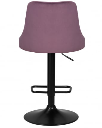 Стул барный ДОБРИН ДЖОСЕПХ БЛАCК (пудрово-сиреневый велюр (МДЖ9-52)) / DOBRIN JOSEPH BLACK (MJ9-52))_4