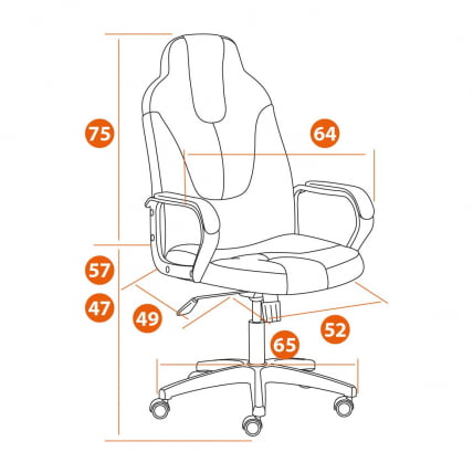 Кресло НЕО 2 (22) экокожа Черный/красный 36-6/36-161 / NEO_14