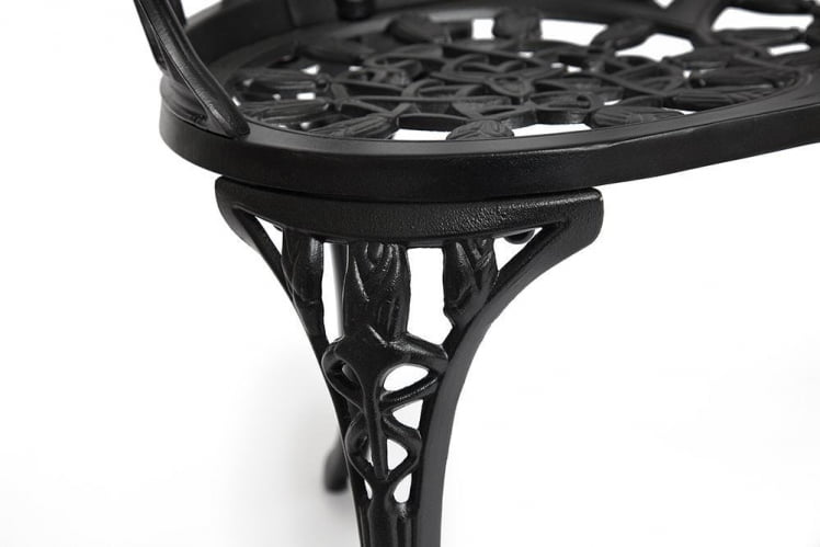 Скамья Сеcрет Де Маисон Страусс (Штраус) алюминиевый сплав, 99хх56х76см, черный / Secret De Maison Strauss_2