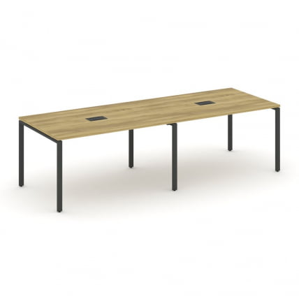 Стол переговорный (2 столешницы) CОНCЕПТ CН.ПРГ-021 Дуб Винченцо Антрацит / CONCEPT CN.PRG-021_0