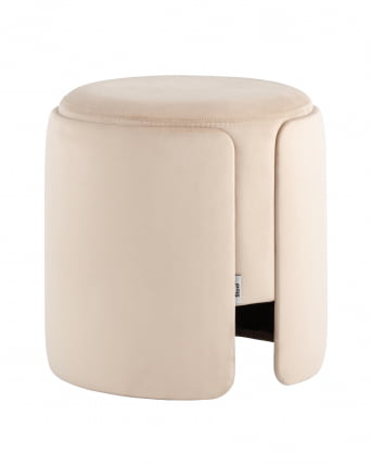Пуф Такс велюр (молочный) / Taks_0