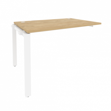 Наборный элемент рабочей станции на П-образном м/к ОНИКС О.МП-1.НРС-2.8 Тиквуд Светлый/Белый / ONIX O.MP-1.NRS-2.8_0