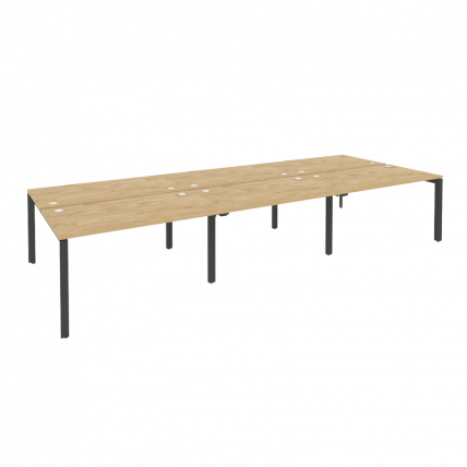 Рабочая станция на П-образном м/к ОНИКС О.МП-Д.РС-6.3.8 Тиквуд Светлый/Антрацит / ONIX O.MP-D.RS-6.3.8_0