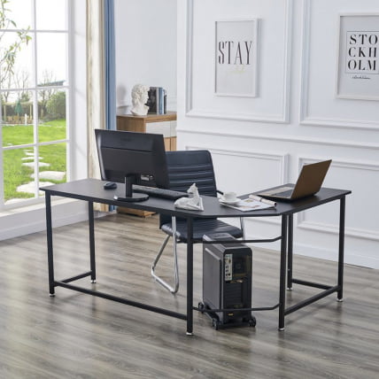 Угловой письменный стол КИВИ Черный БК / KIWI BK_0