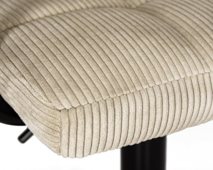 Стул барный ДОБРИН КРУГЕР АРМ БЛАCК (бежевый вельвет (ЛАР-Е2041-04)) / DOBRIN KRUGER ARM BLACK (LAR-E2041-04))_6