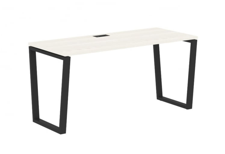 Стол письменный ЕДИС ЕВСТ 1567 Ясень Траун Черный / EDIS EVST_0