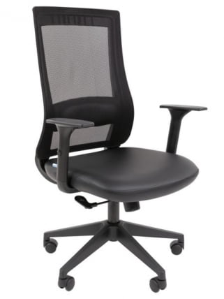 Офисное кресло CХАИРМАН 500 ЛТ (ЛТ) ЭКО Б/П экокожа Черный / CHAIRMAN (LT)_0