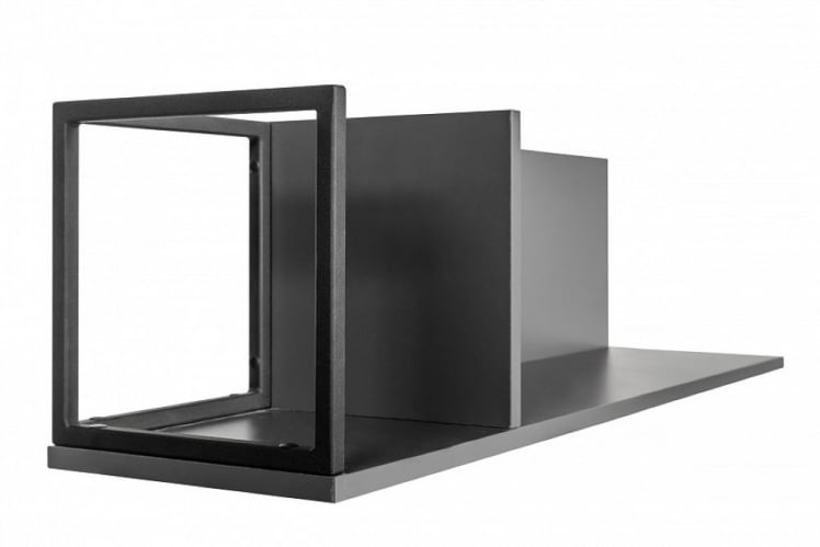 Полка навесная Ситй средняя графит / City_2